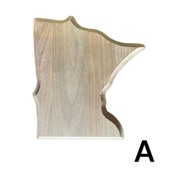 Minnesota State MN Wood Cut Out Wall Art Plank DIY Crafts Decoration Rustic Mini - Picture 2 of 10